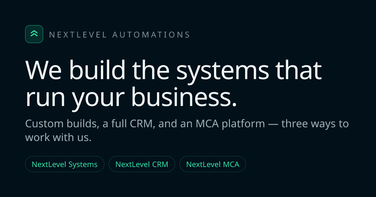 Nextlevel Automations — photo from the business website